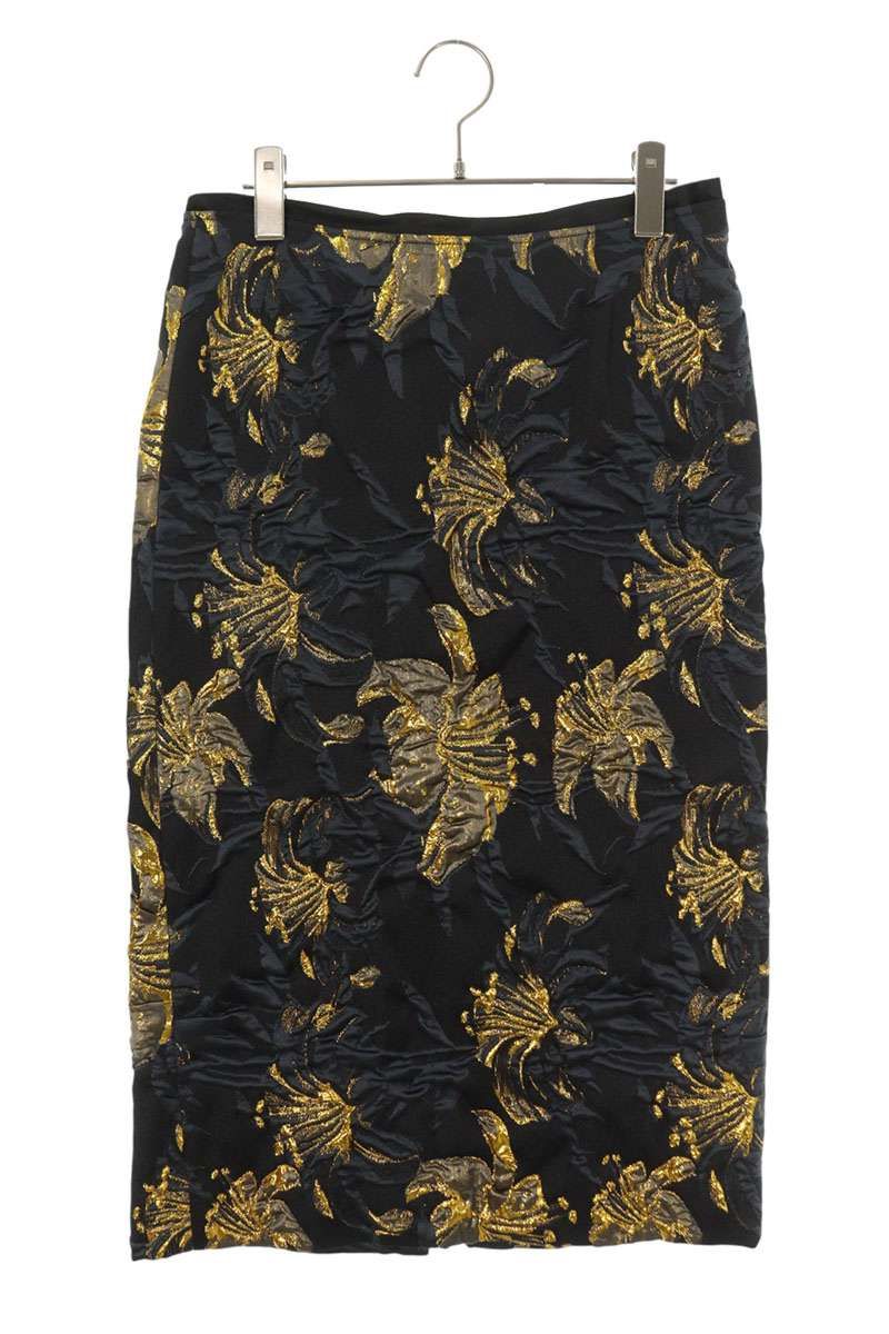 ドリスヴァンノッテン ジャガードフラワースカート レディース 36