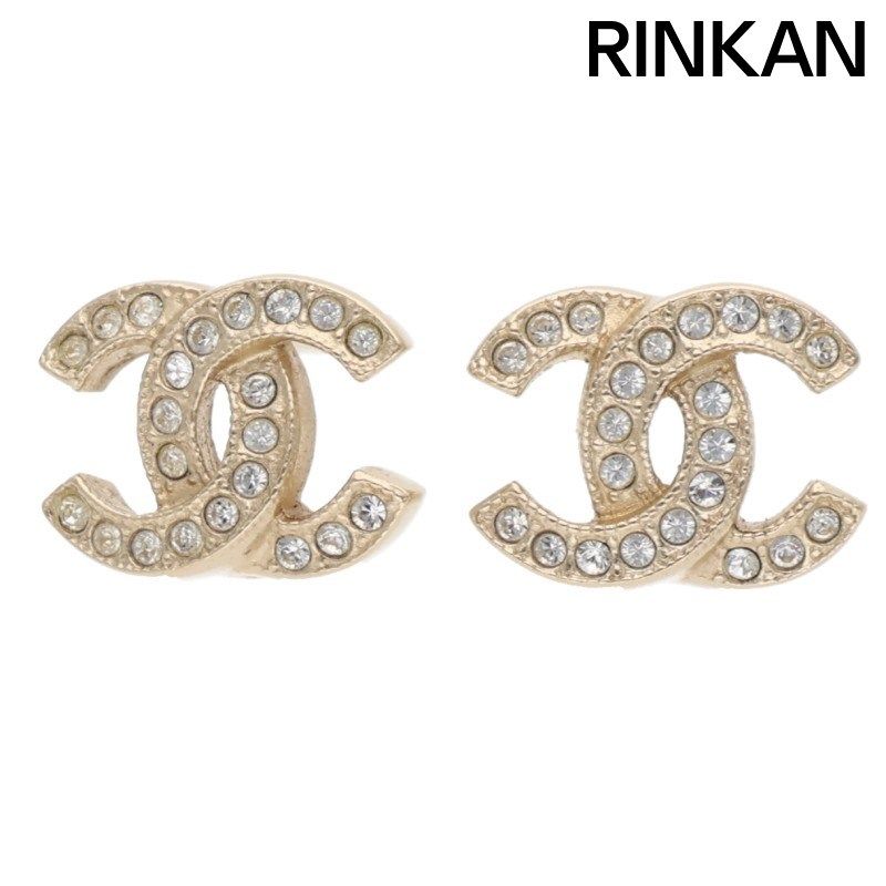 シャネル F25V ココマークラインストーンピアス レディース
