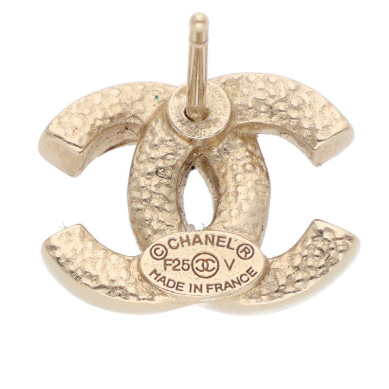 F25V ココマークラインストーンピアス