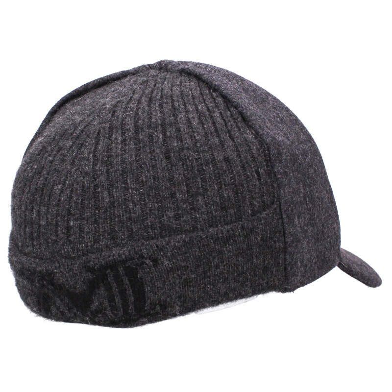 ニット切替ウールキャップ帽子
