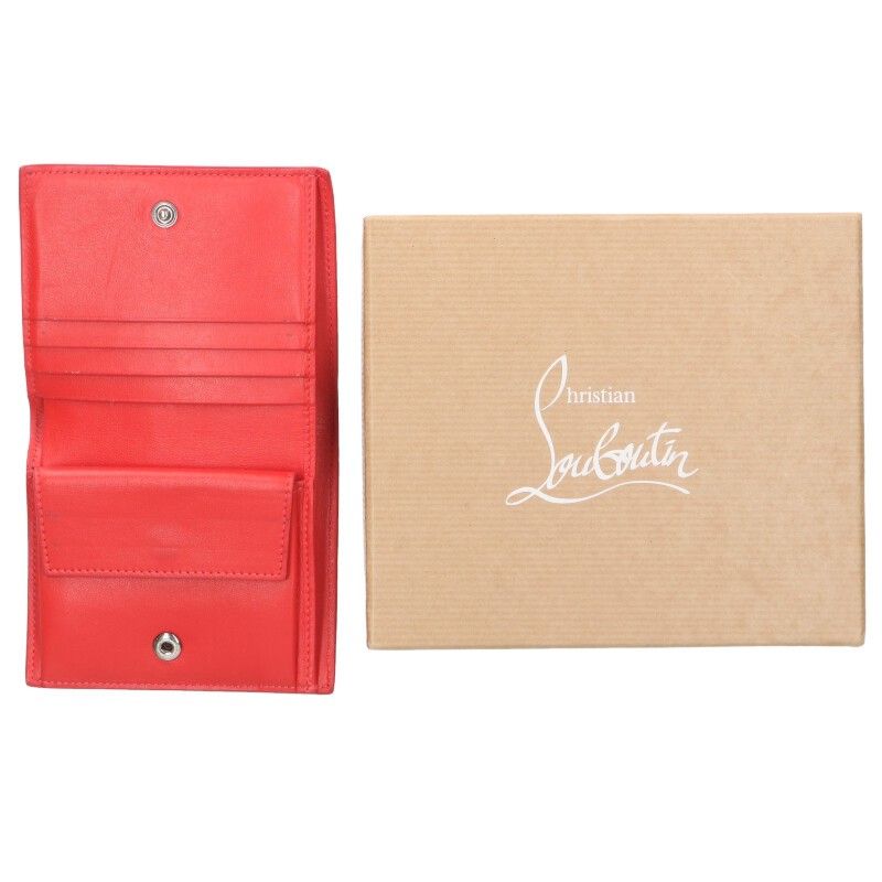 クリスチャンルブタン ハワイアンレザースタッズ財布