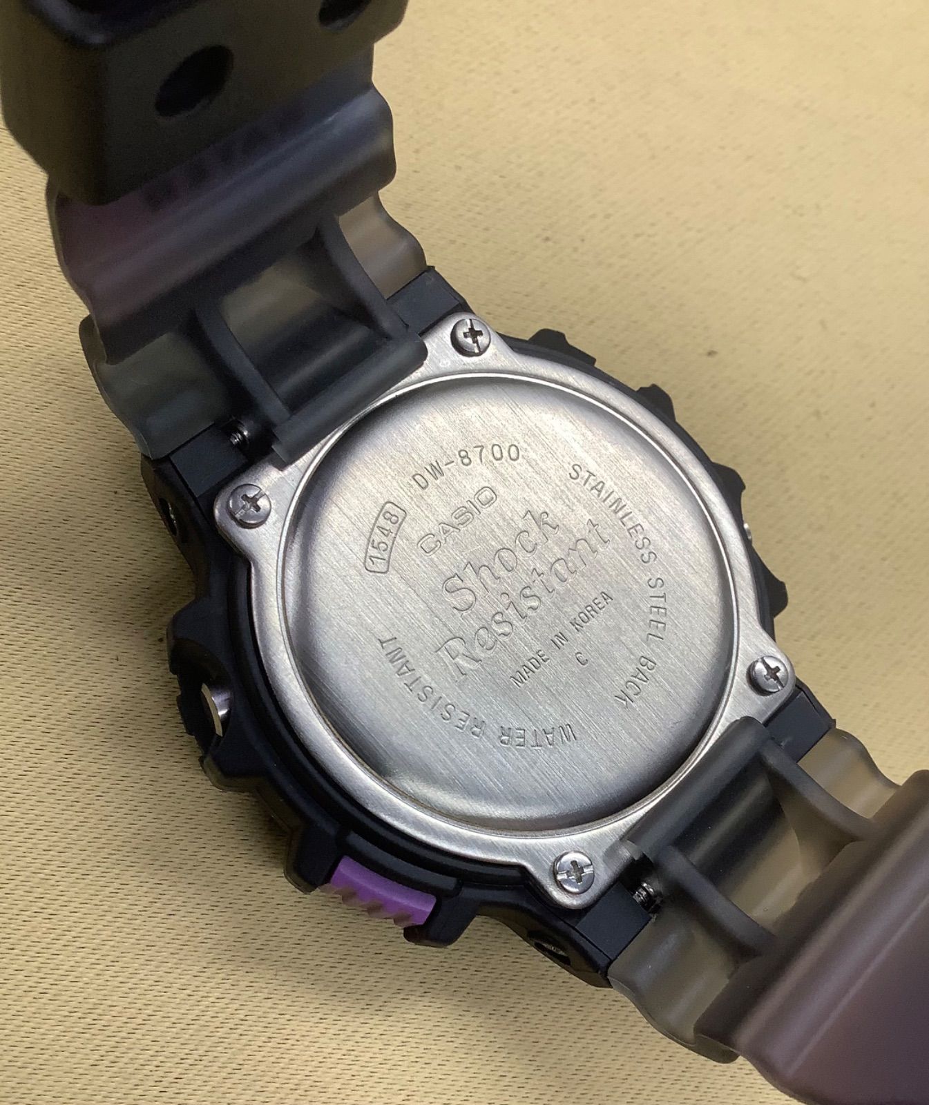 G-SHOCK DW-8700C-6V パープル スケルトンベルト 海外モデル - メルカリ