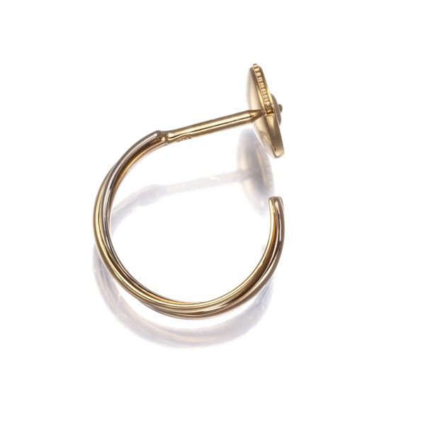 カルティエ トリニティピアス スリー フープ 片耳 K18YG WG PG 179611