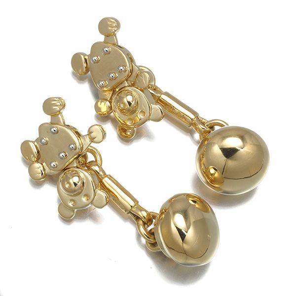 ポメラート カフス オルセット クマ 熊 アニマル K 18 YG WG 178367