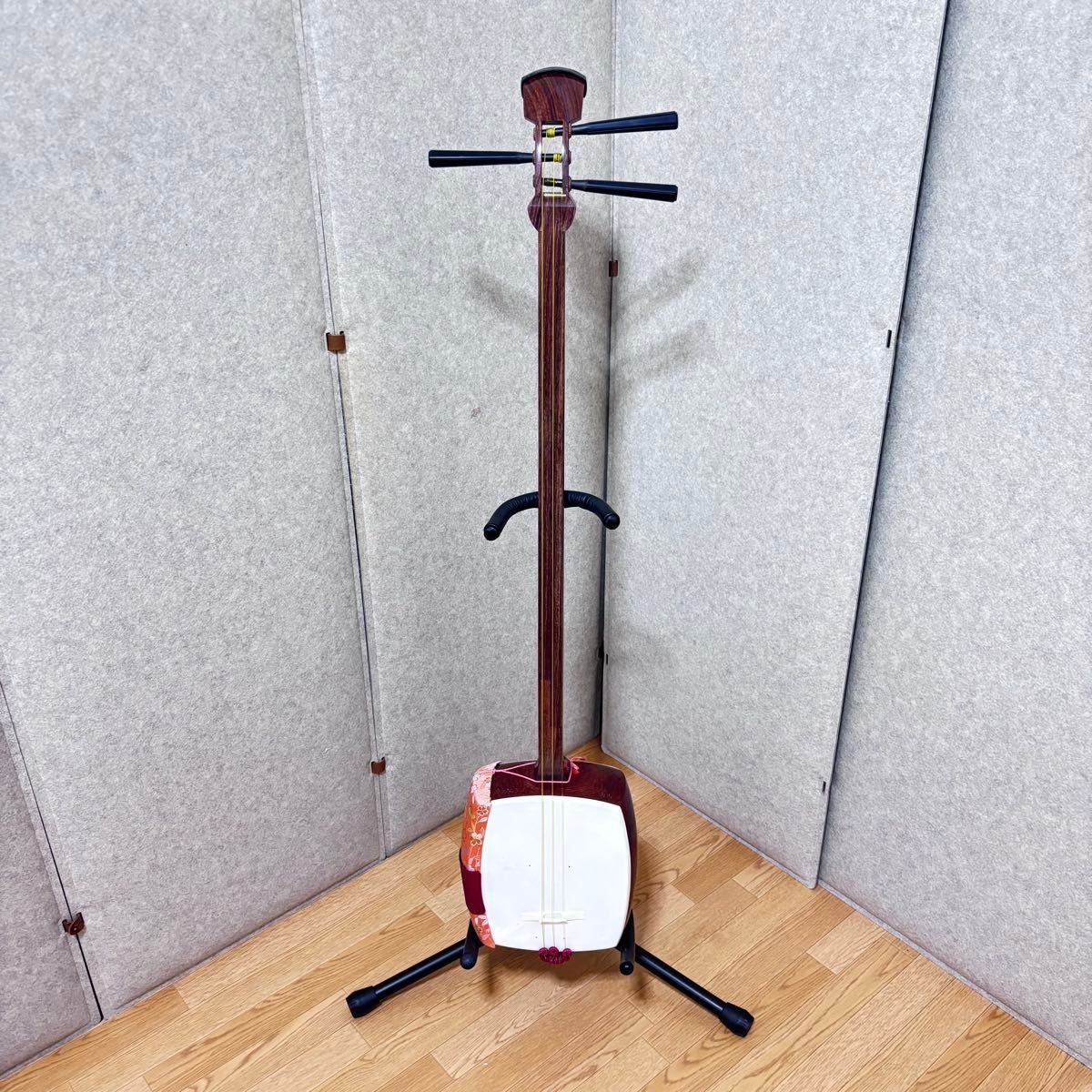 花梨 三味線 棹幅 約2.5cm 全長 約98cm