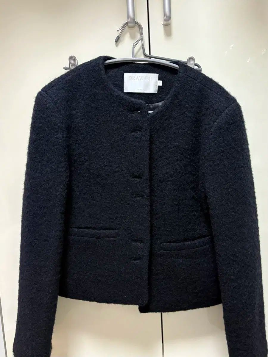 ドローフィット ウィメンズ ヘアリー アルパカ ウール レス ジャケット ネイビー S GULLKHAN_COM