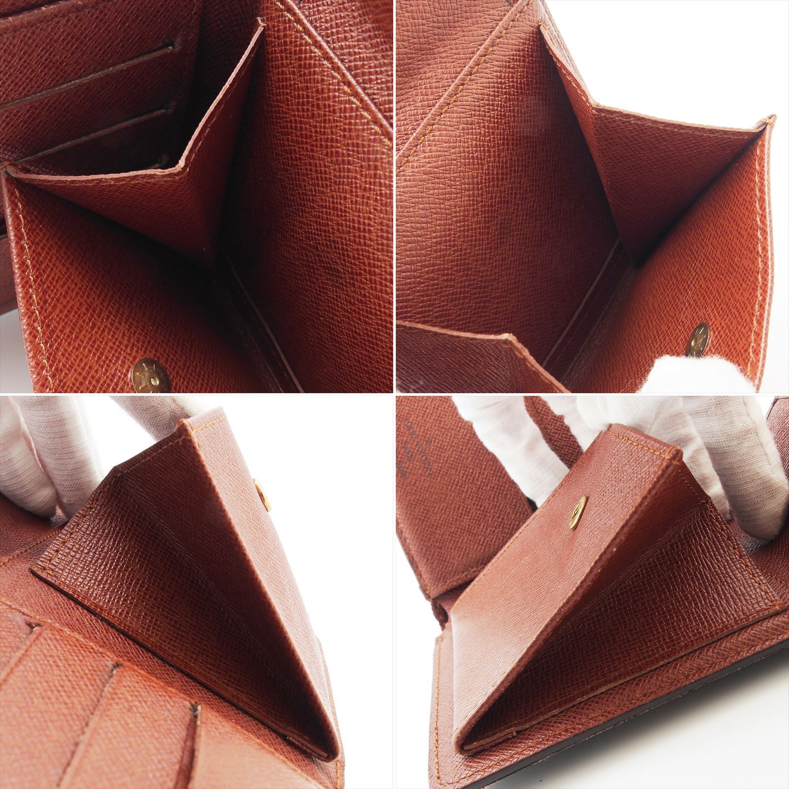 その他 ルイヴィトン モノグラム ポルトフォイユ マルコ 二つ折り財布 ブラウン 25-253