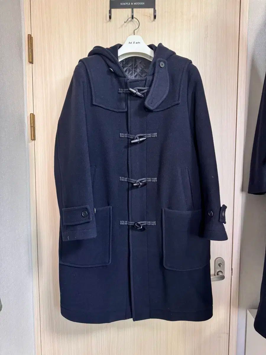 ロング ダッフルコート 青 1 mile プランテーションPlantation ポリ