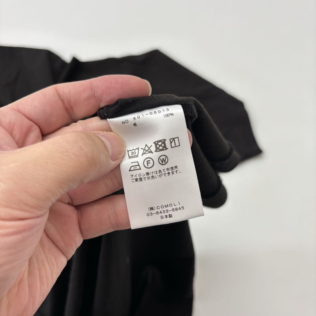 23ss 2023 COMOLI コモリ サマーウール天竺Tシャツ サマーウール 天竺 