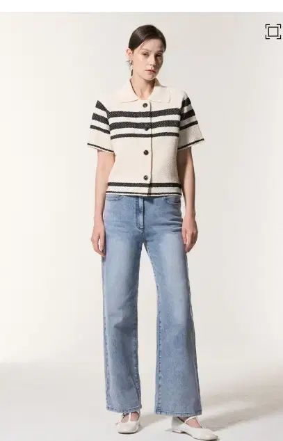 マイン mine ブロック クロップド ニット ジャケット 90サイズ 24ss GULLKHAN_COM