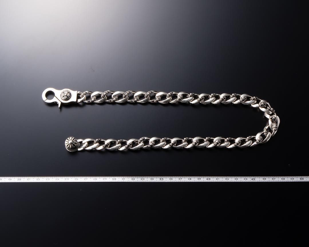 シルバー925 ウォレットチェーン メンズ レディース クロスデザイン