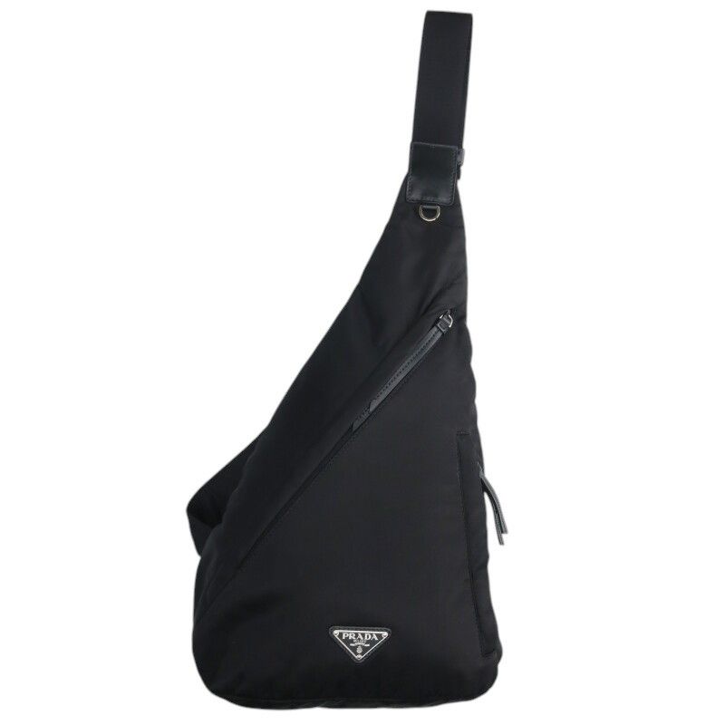 プラダ 2VZ092 三角プレートRe-Nylonウエストバッグ メンズ