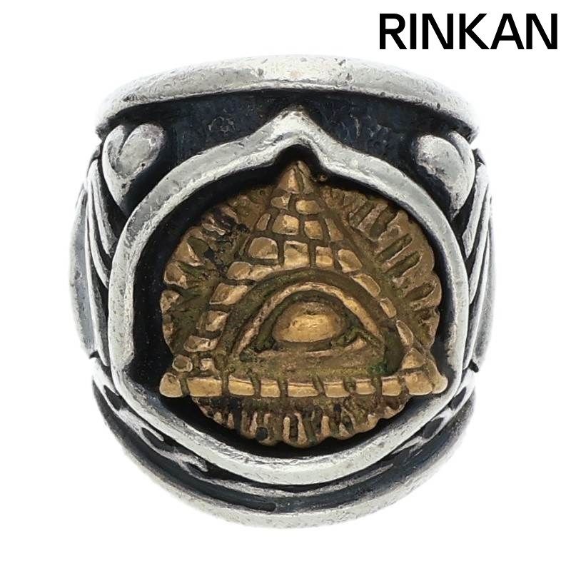 ビルウォールレザー Dome with Eye RING JEFF DECKER100個限ピラミッドアイシルバーリング メンズ 10号