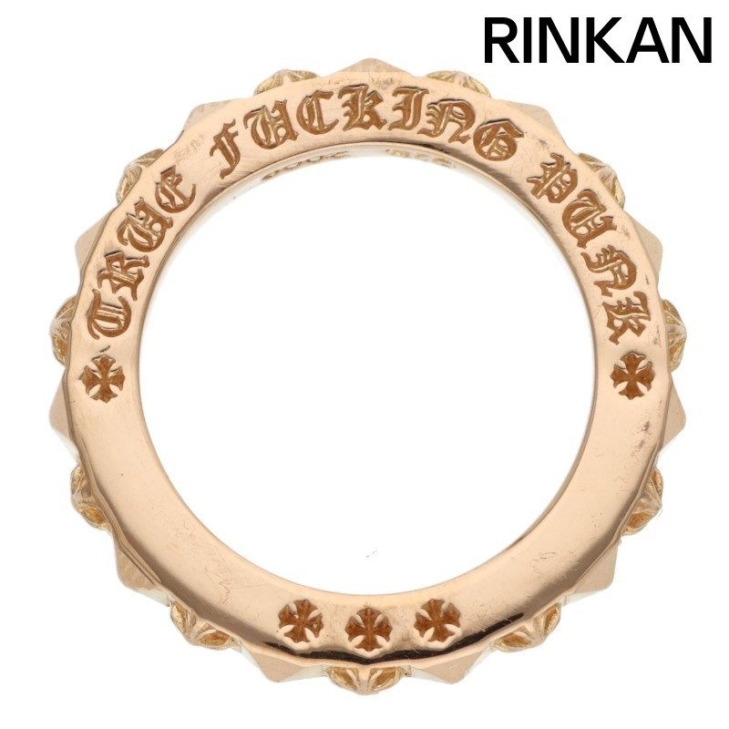 クロムハーツ 22K TFP PNK PLS 22Kトゥルーファッキンパンク プラスパンク ゴールドリング メンズ 9号