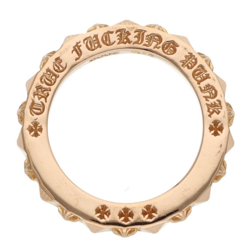 クロムハーツ 22K TFP PNK PLS 22Kトゥルーファッキンパンク プラスパンク ゴールドリング メンズ 9号