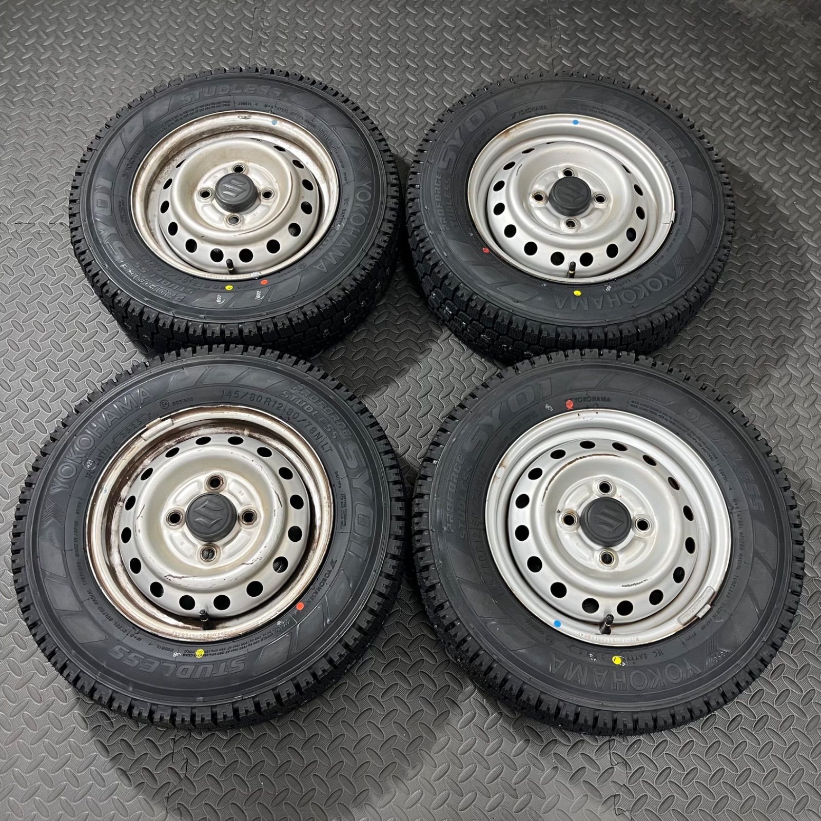 25年製 新品タイヤ 145/80R12 80/78N LT ヨコハマ SY01 スズキ 