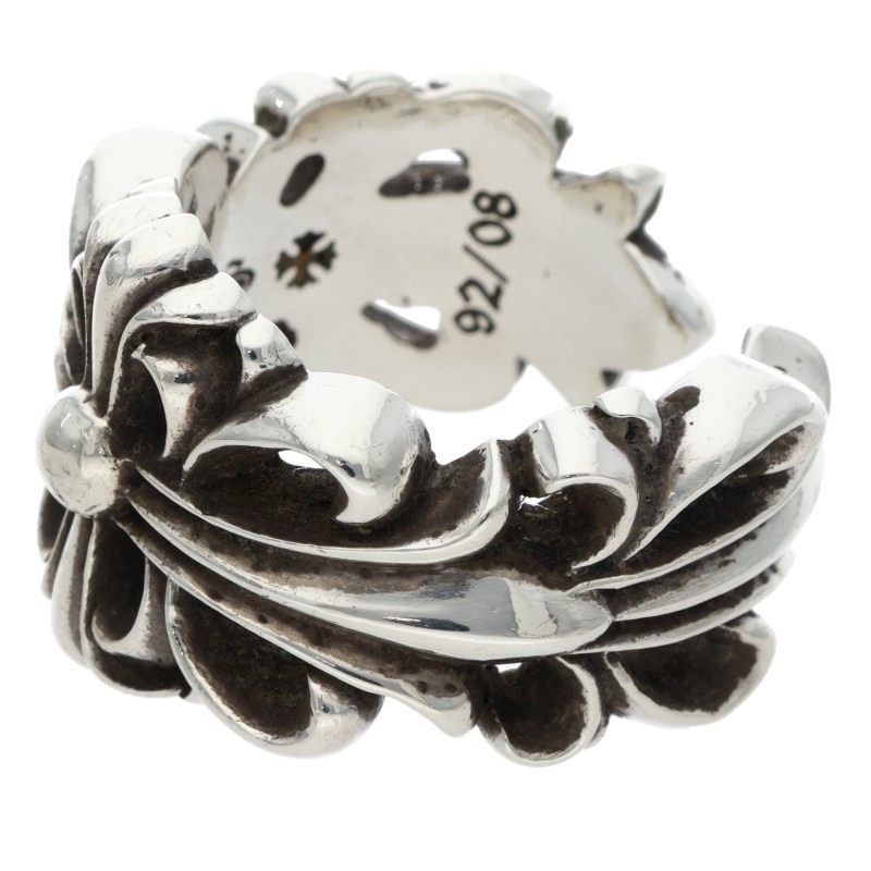 クロムハーツ DBL FLRL CRS ダブルフローラルクロス シルバーリング メンズ 21号 WWW_SHINETEETH_COM