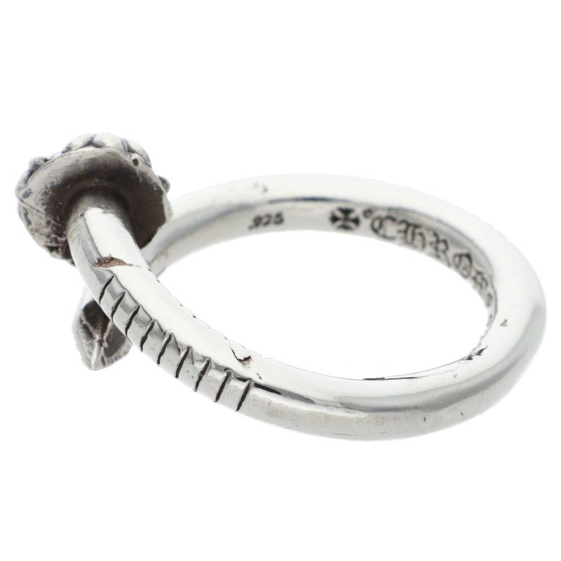 クロムハーツ NAIL CRSBALL ネイルクロスボール シルバーリング メンズ 16号 WWW_SHINETEETH_COM