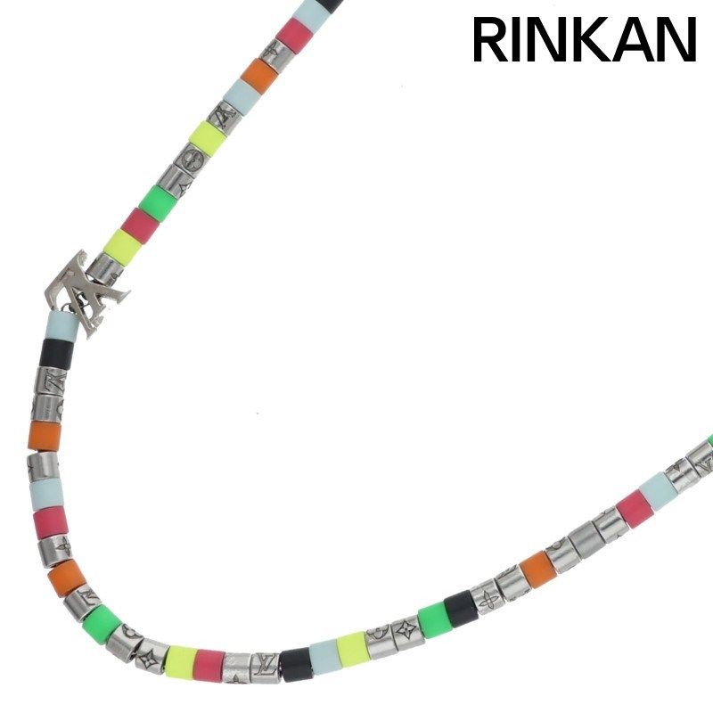 ルイヴィトン MP3328 コリエ LVパラダイス LVロゴビーズネックレス メンズ