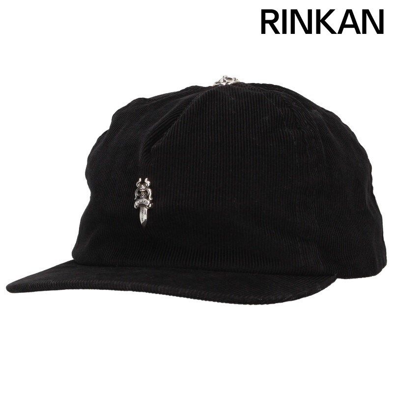 クロムハーツ SLOUCHY 5 DAGGER ダガー装飾レザーストラップ帽子 メンズ ONE SIZE
