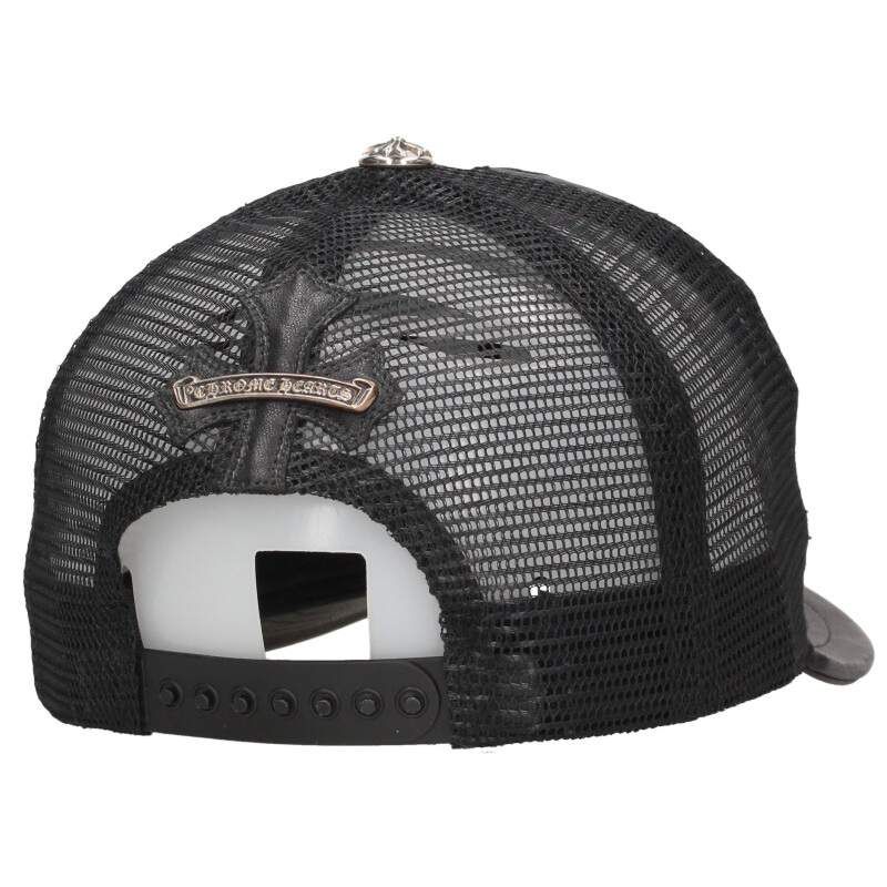  クロムハーツ TRUCKER CAP CEME レザーセメタリークロスパッチキャップ帽子 メンズ OS その他 帽子