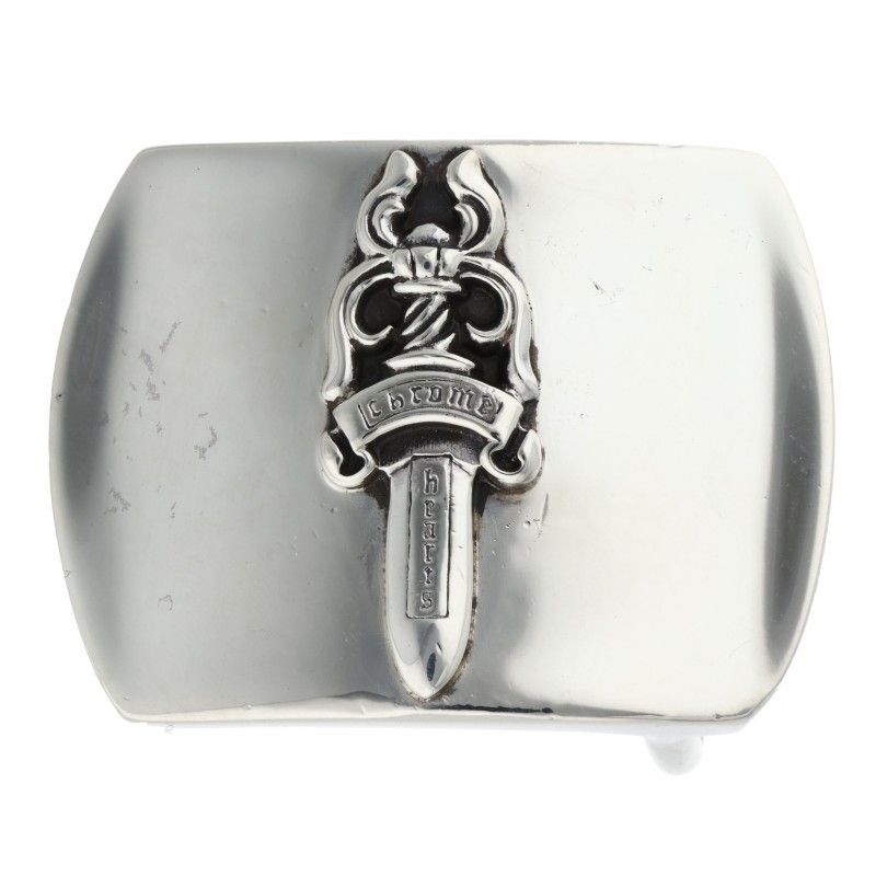 クロムハーツ BUCKL MIL DGR ミリタリーレイズドダガー シルバーバックル メンズ