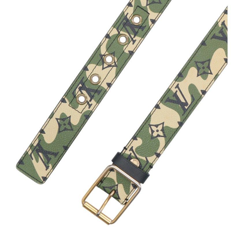 U カモフラモノグラムベルト