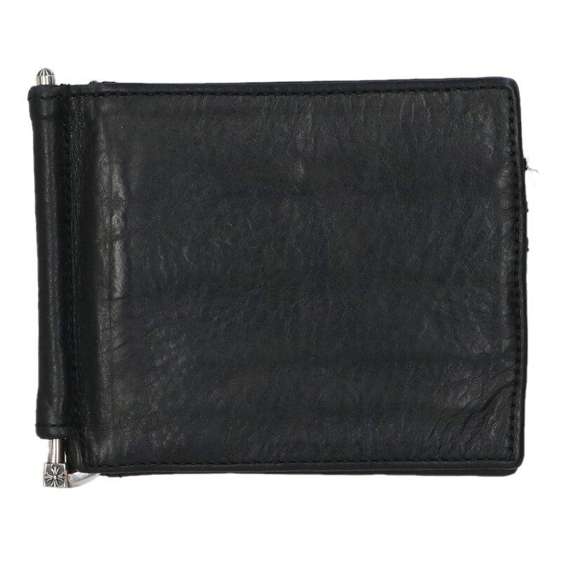 クロムハーツ WALLET MONEY CLIP マネークリップレザーウオレット財布 メンズ