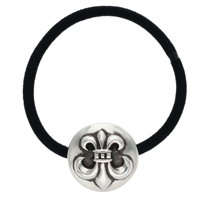 クロムハーツ HAIRBAND/BSフレアボタンヘアゴム シルバー