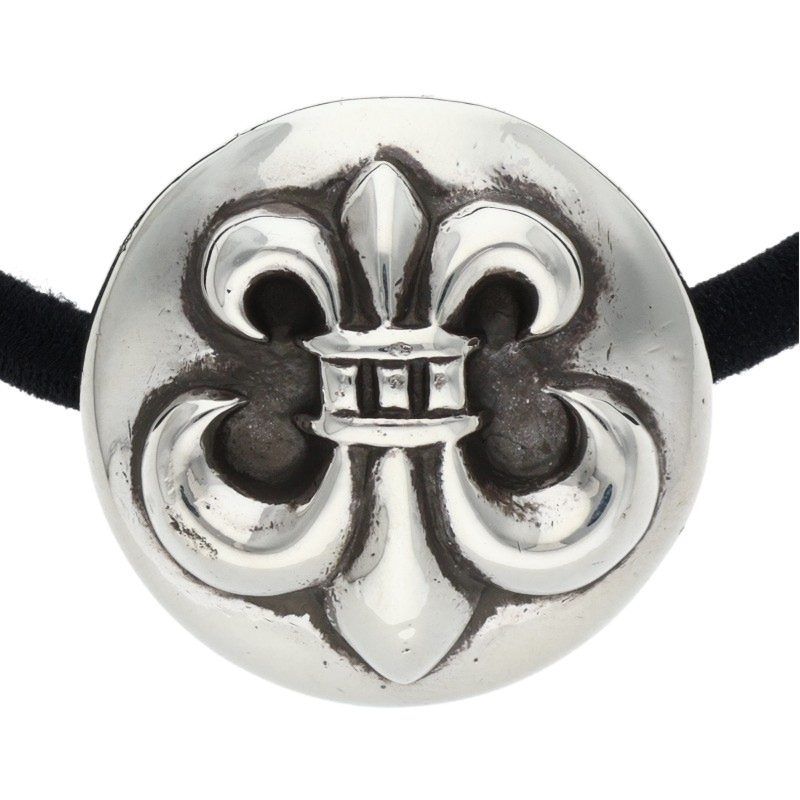 クロムハーツ HAIRBAND/BSフレアボタンヘアゴム シルバー