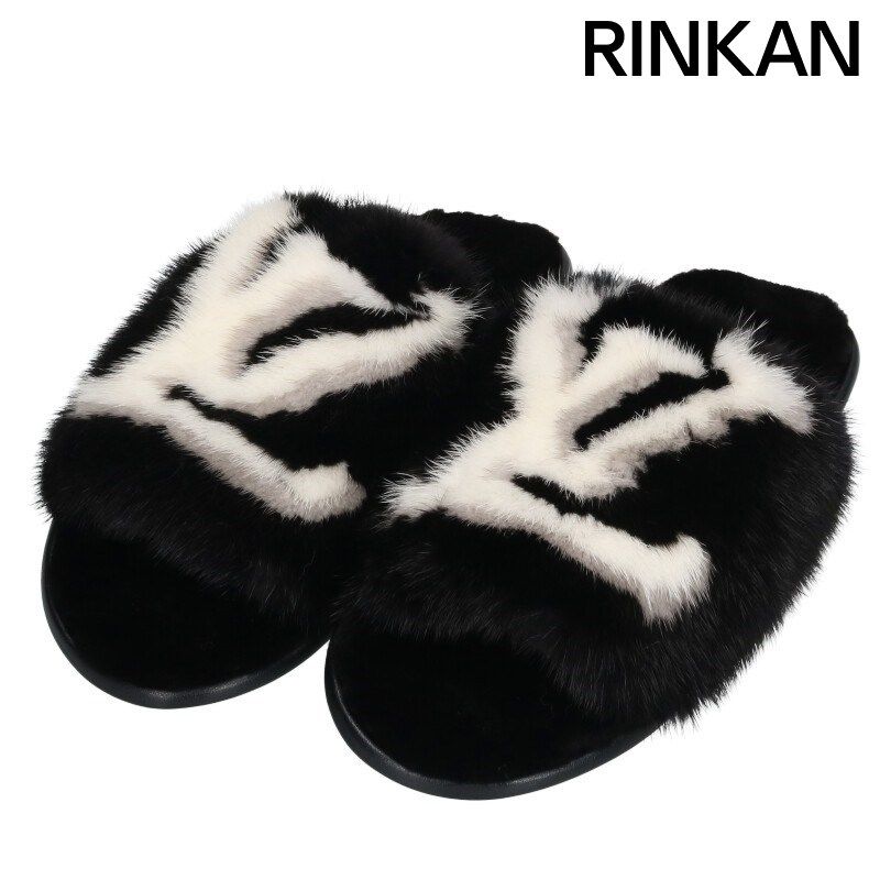 ルイヴィトン ミンクファーホーミーラインミュールサンダル メンズ 41