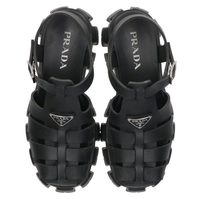 トライアングルロゴモノリスサンダル メンズ