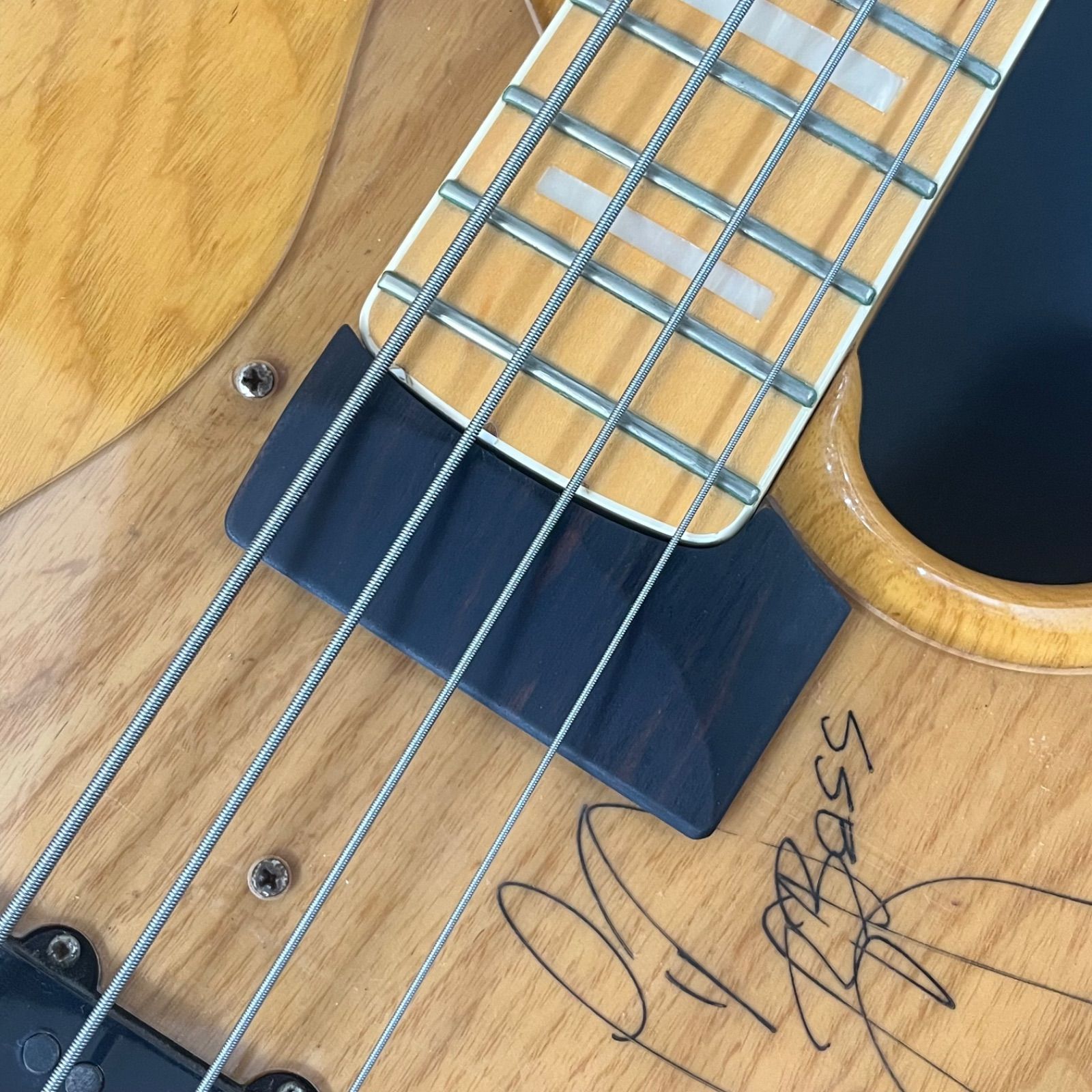 1弦まで弾きやすいネックエンドスロープ - Sサイズ Fender系 JB - PB 用 うさみみ工房オリジナルデザイン エボニー製