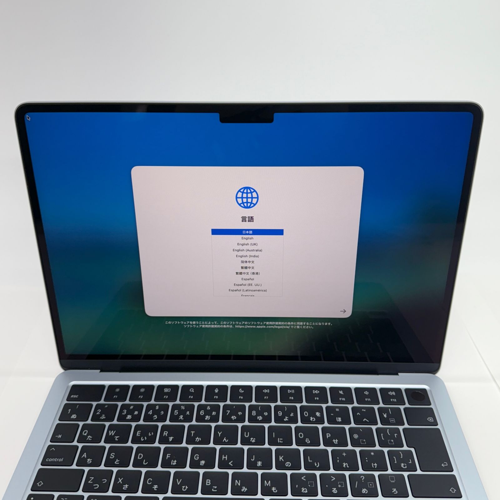 Apple MacBook Air 13インチ M4 2025 24GB 512GB 10コアCPU 10コアGPU MC6V4J A 充放電回数3回 バッテリー最大容量 C5278-80