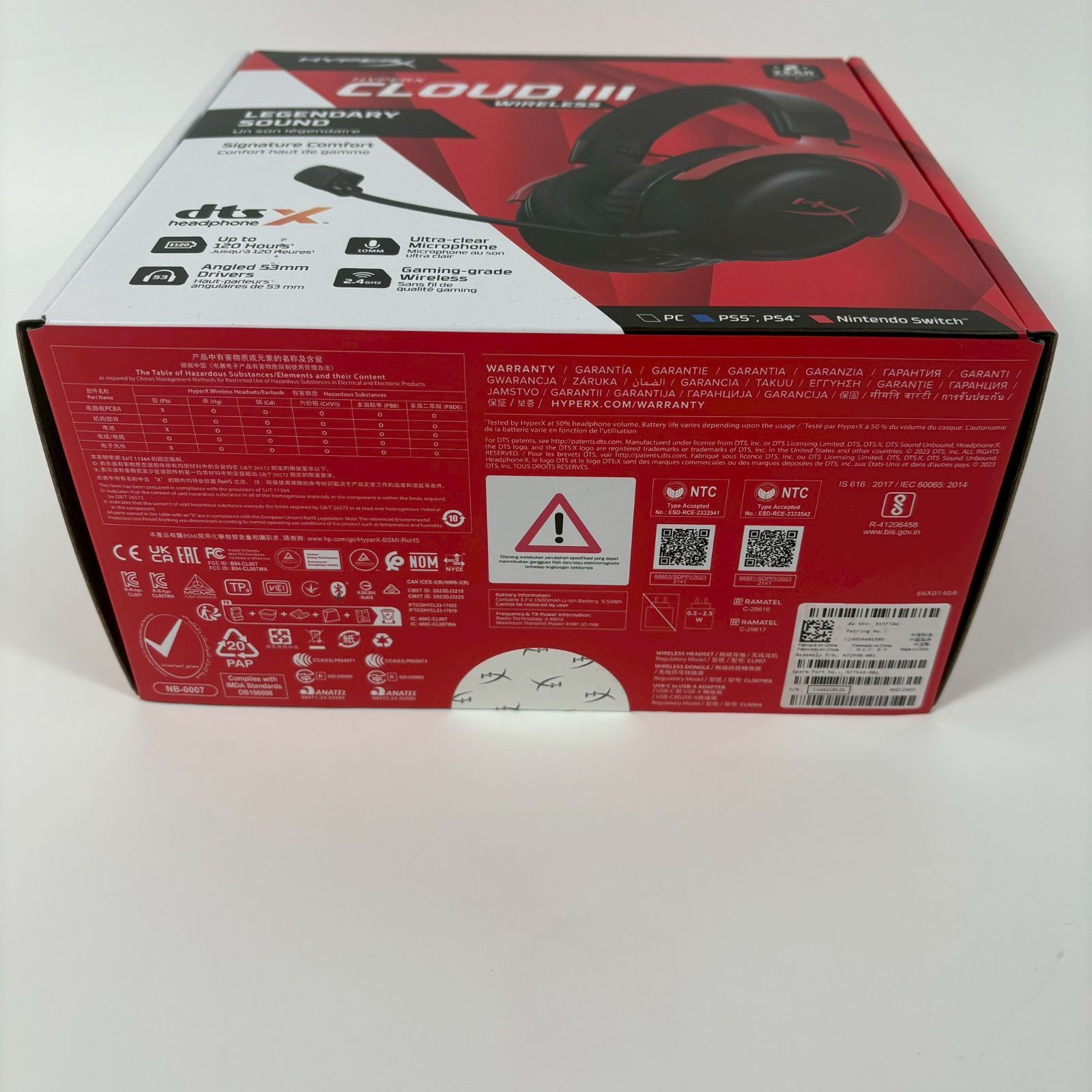 新品未開封】 HYPERX CLOUD III WIRELESS ゲーミングヘッドセット 未