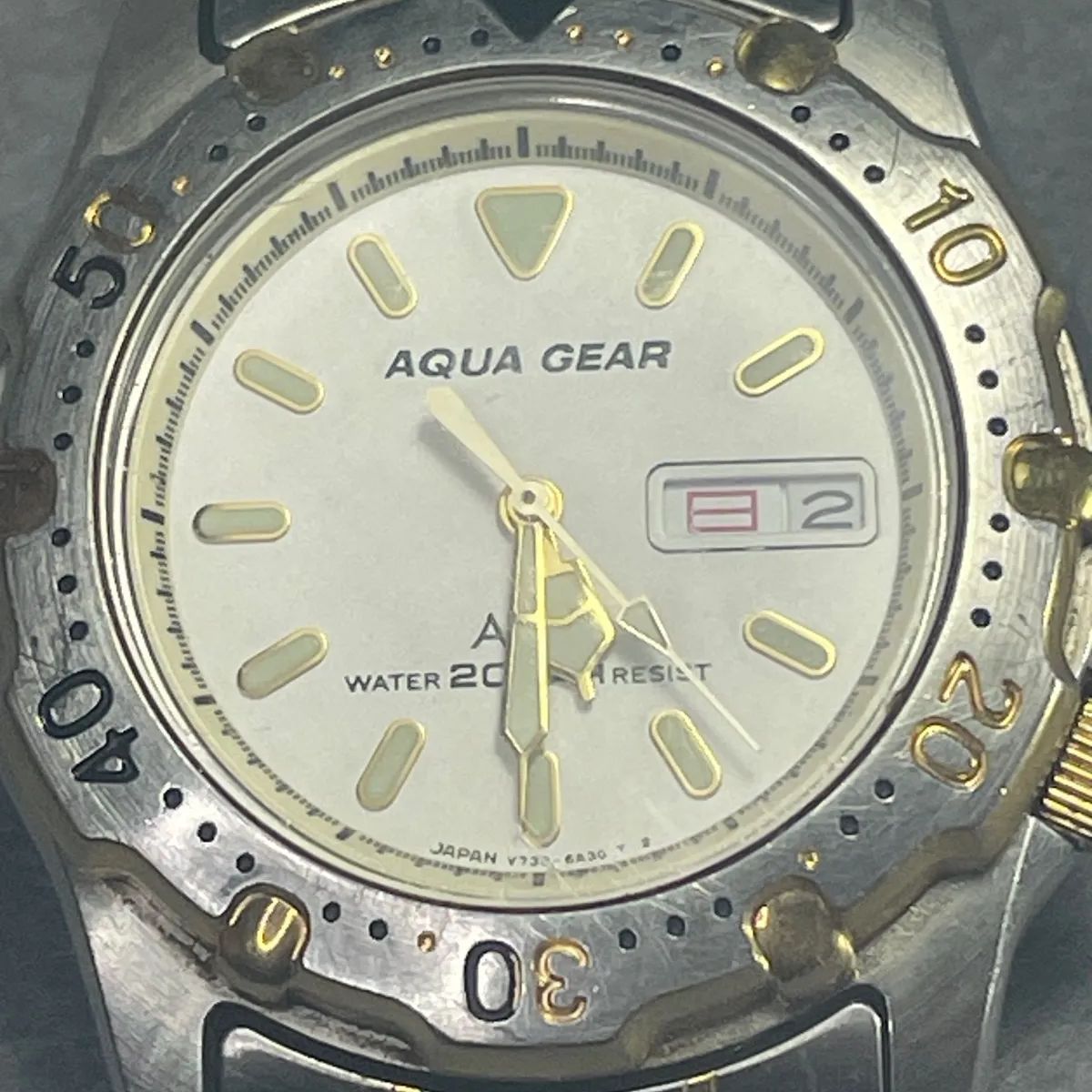 SEIKO セイコー ALBA アルバ AQUA GEAR アクア ギア デイデイト メンズ 