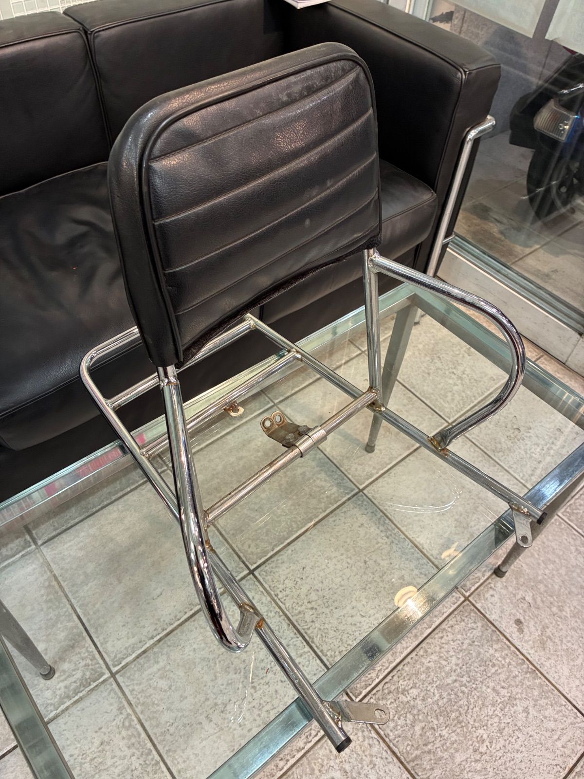 クッピーニベスパGT用バッレスト付フラットリアキャリア