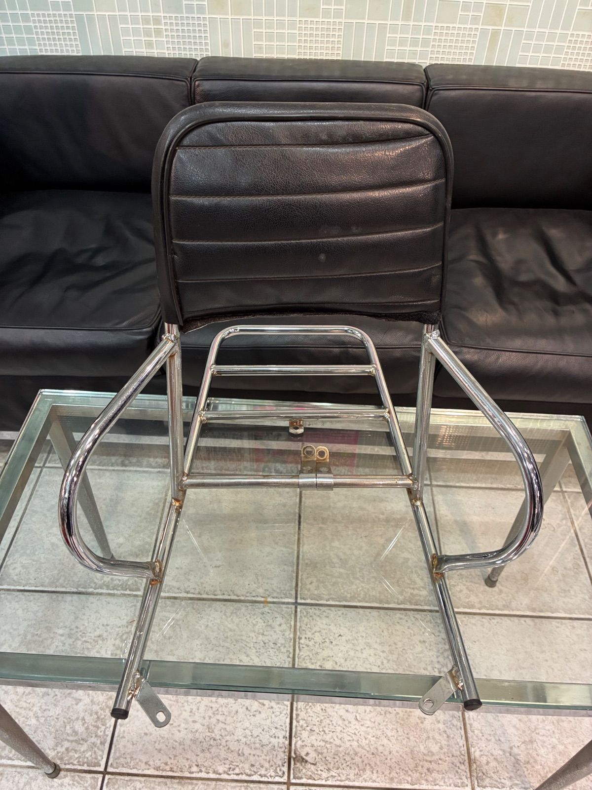 クッピーニベスパGT用バッレスト付フラットリアキャリア