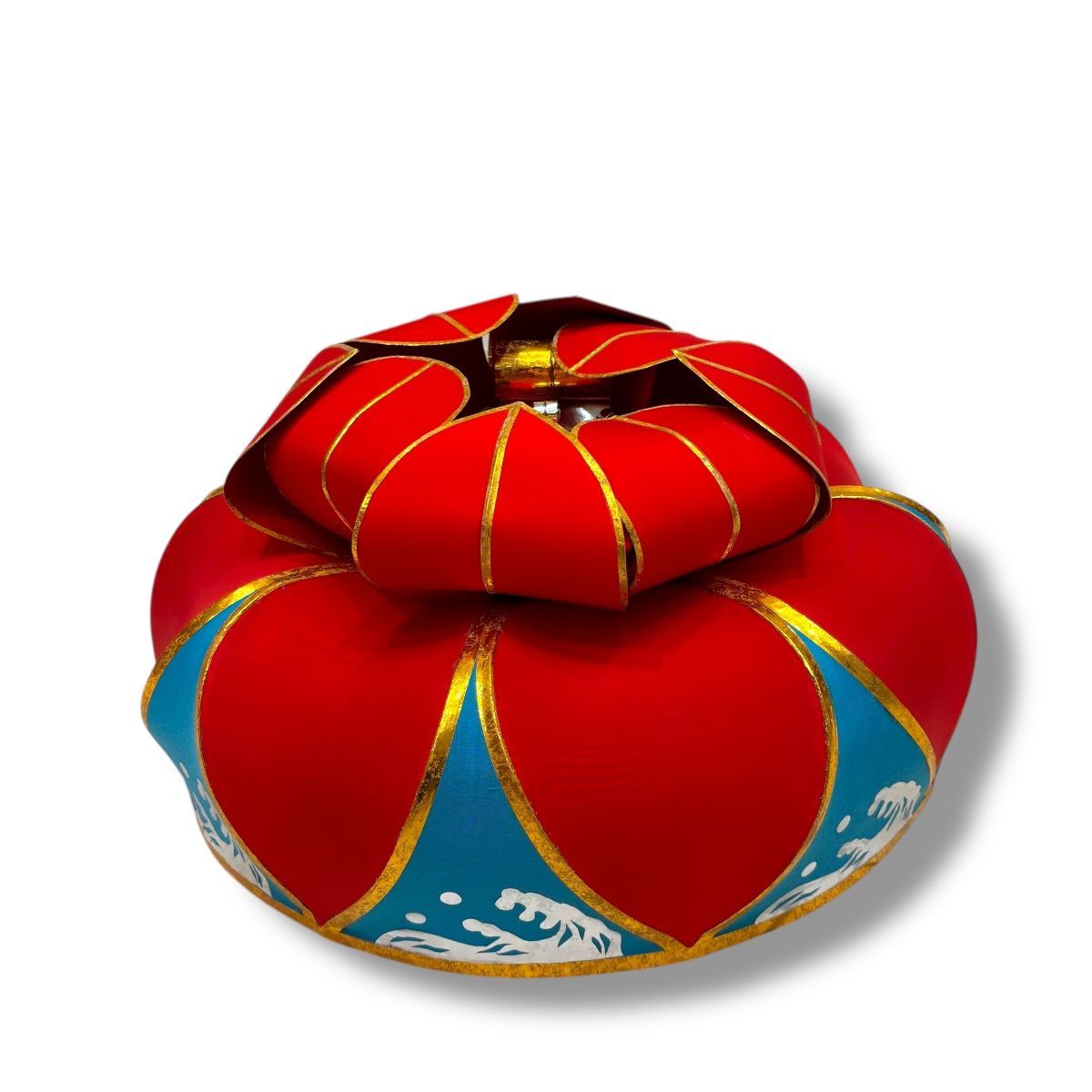 え沖 花笠 琉球舞踊 直径約47.5cm 保管袋付き 沖縄芝居 小道具 古典女踊り MK0S15