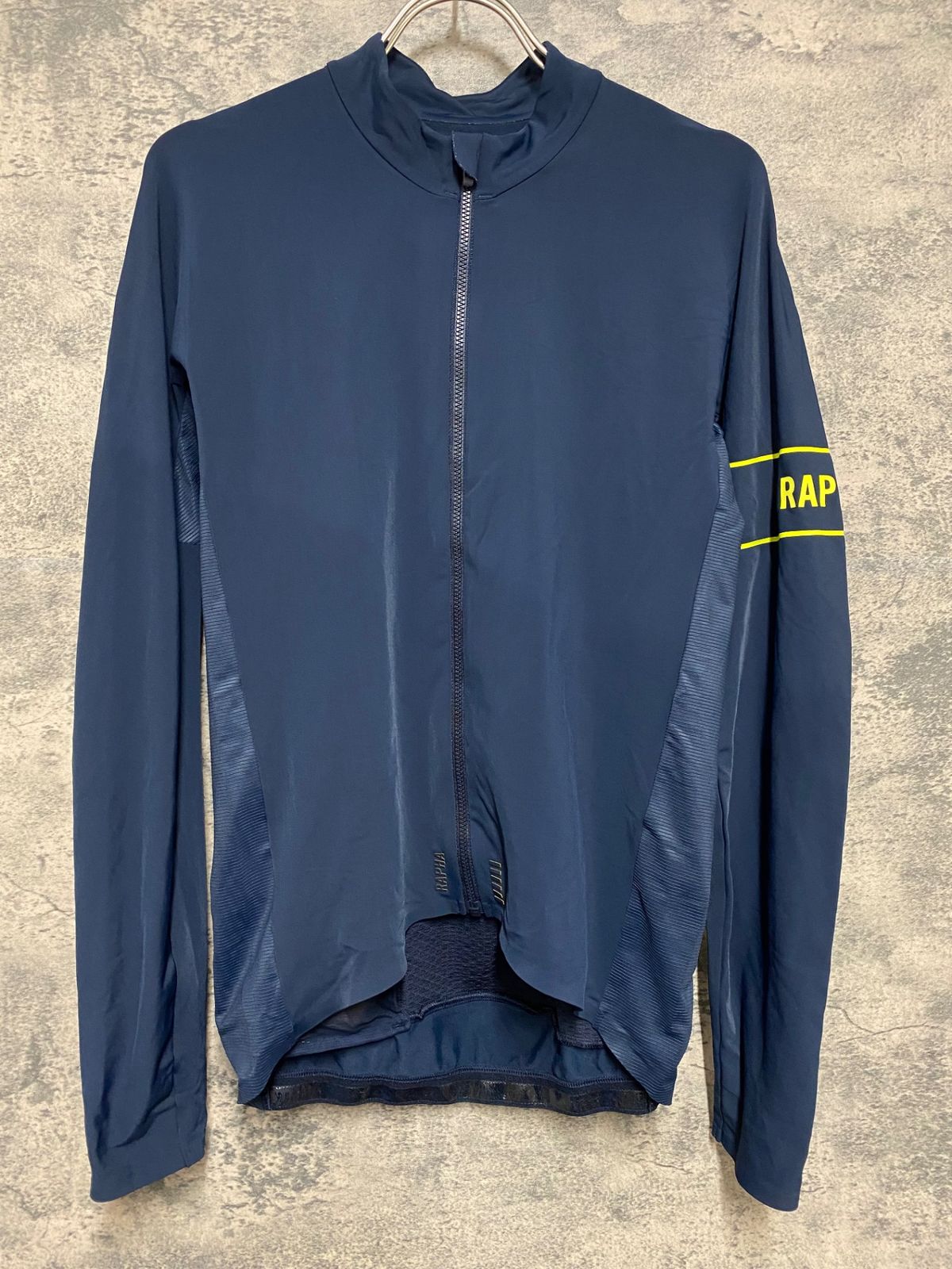 JN772 ラファ Rapha PRO TEAM LONG SLEEVE THERMAL JERSEY 長袖 サイクルジャージ 紺 M 裏起毛