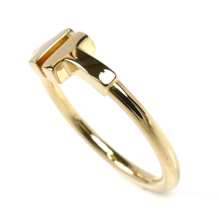 TIFFANY-Co. ティファニー K18YG イエローゴールド Tワイヤー リング 指輪 60147340 11号 3.3g レディース