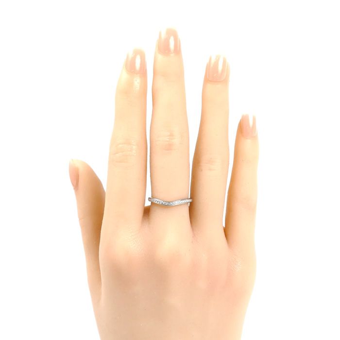 CARTIER カルティエ Pt950プラチナ バレリーナ カーブ ハーフエタニティ ダイヤ リング 指輪 B4093051 11号 51 3.0g レディース FORTGASGNV_COM_BR