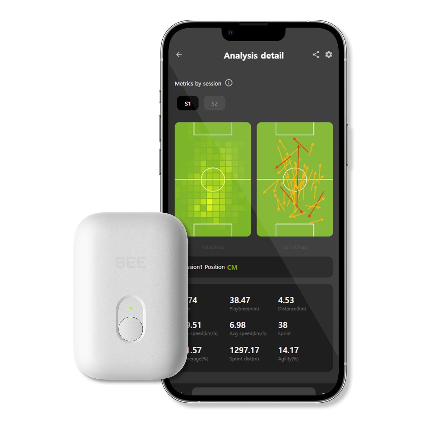 - BEE LITE 2 スポーツGPSトラッカー＆ベスト サブスクリプション登録必須 30日間無料付き サッカートレーニング機器 フィットネストラッカー Large