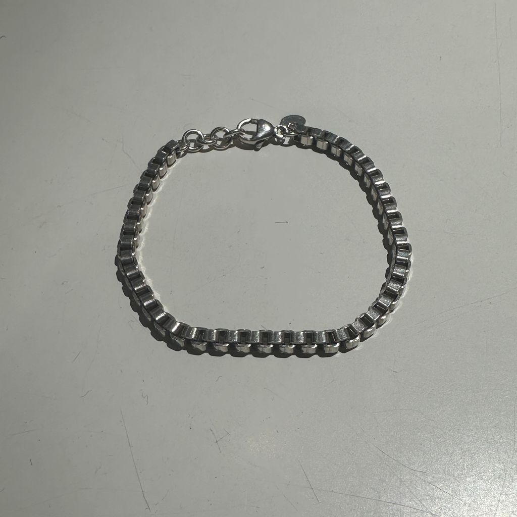 Tiffany - Co. ティファニー Venetian Bracelet チェーンブレスレット シルバー 表参道A11