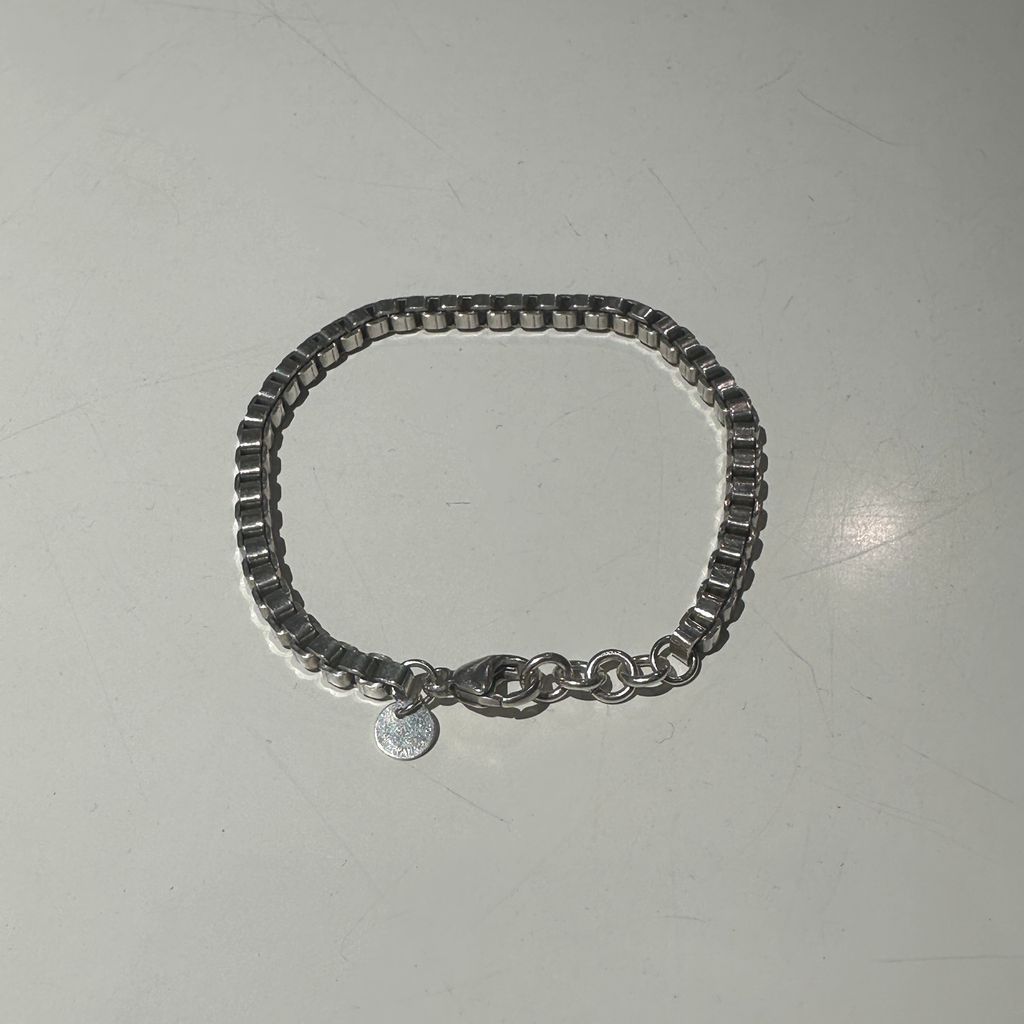 Tiffany - Co. ティファニー Venetian Bracelet チェーンブレスレット シルバー 表参道A11