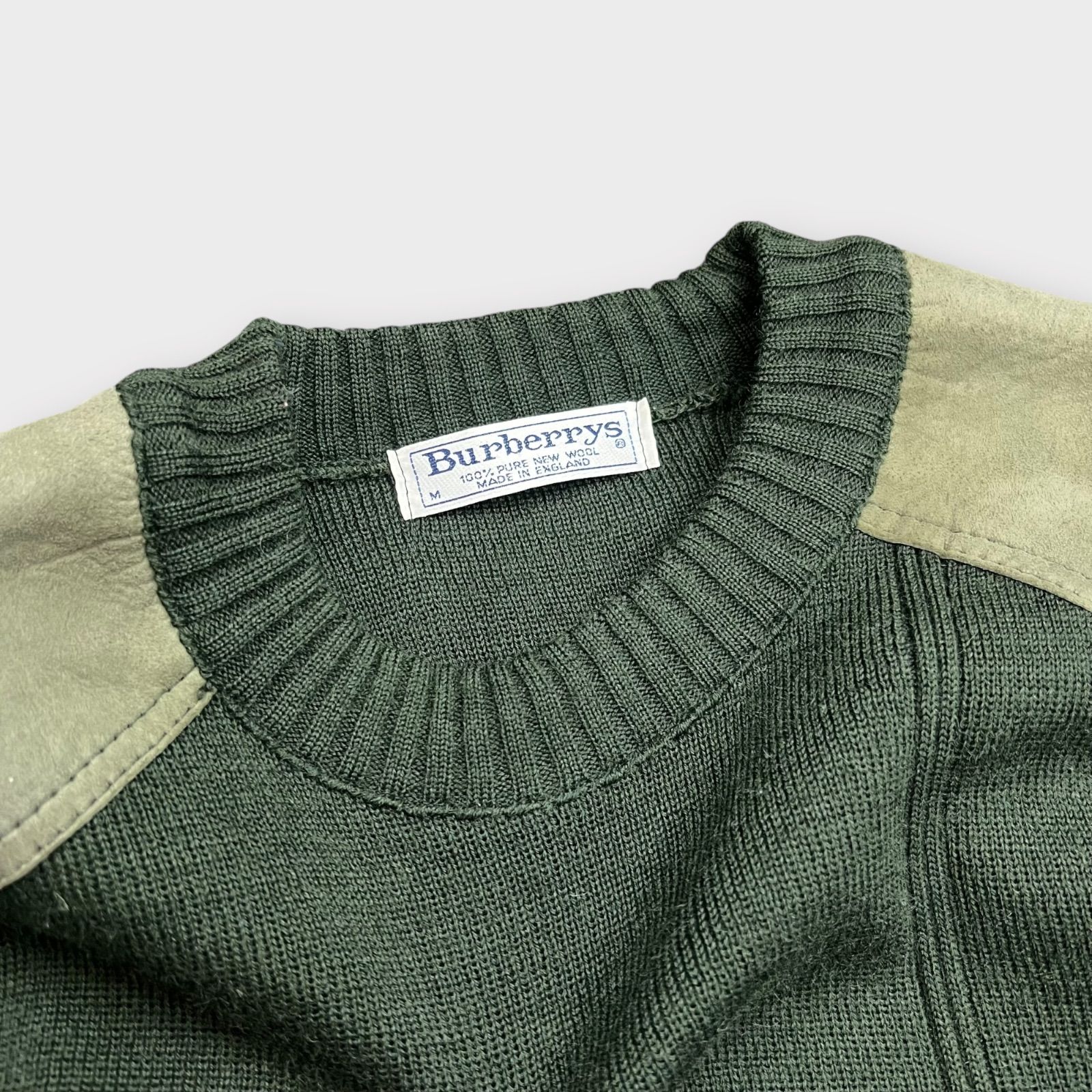 Burberrys 00S 90S エルボーパッチ付きセーター バーバリーズ