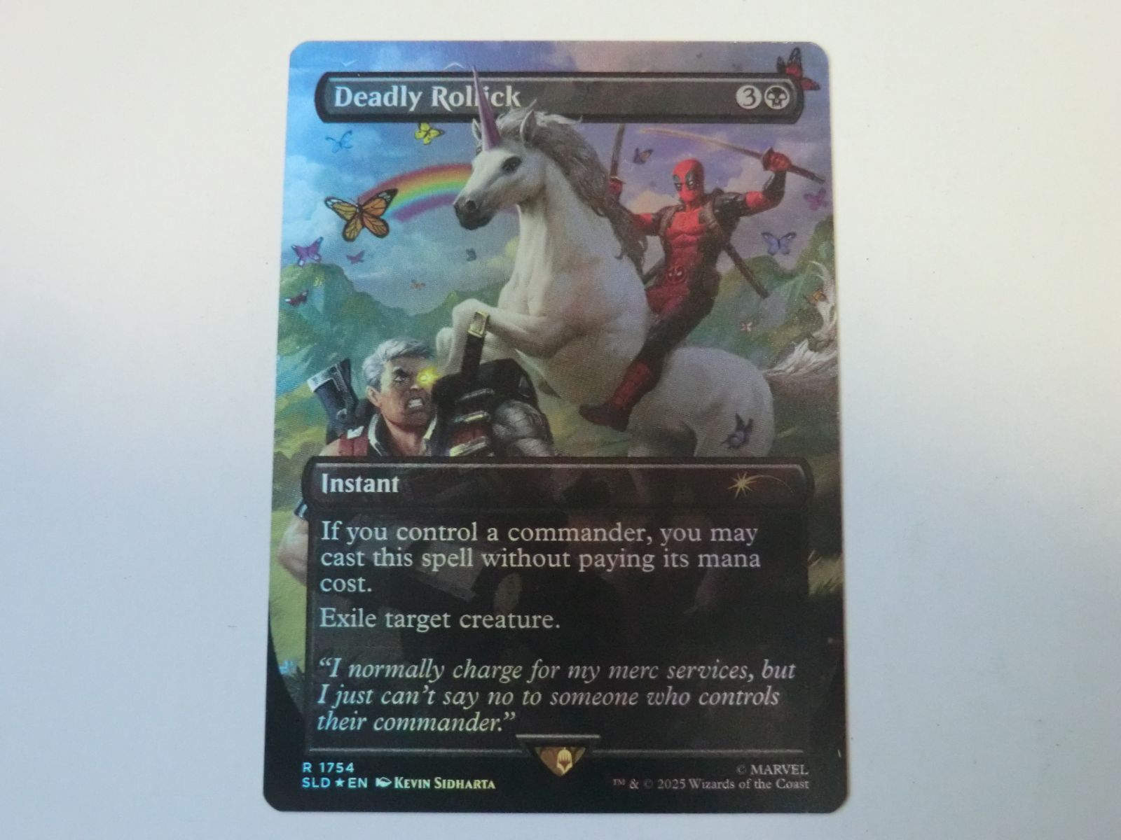 MTG 致命的なはしゃぎ回り（ボーダーレスFOIL） Secret Lair x 
