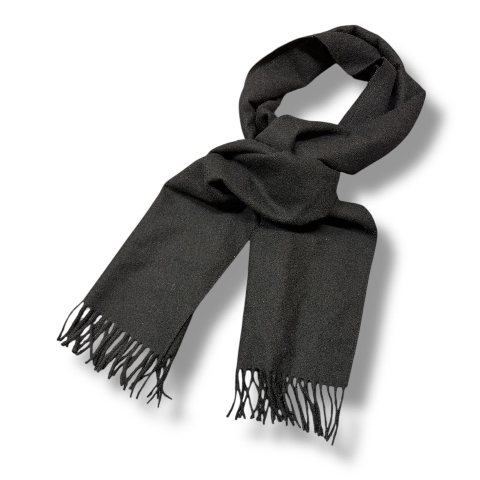 参考上代22000円 COOTIEPRODUCTIONS 24AW Wool Stole ウールストール マフラー クーティープロダクションズ CTE-24A518 ブラック F 93787A0