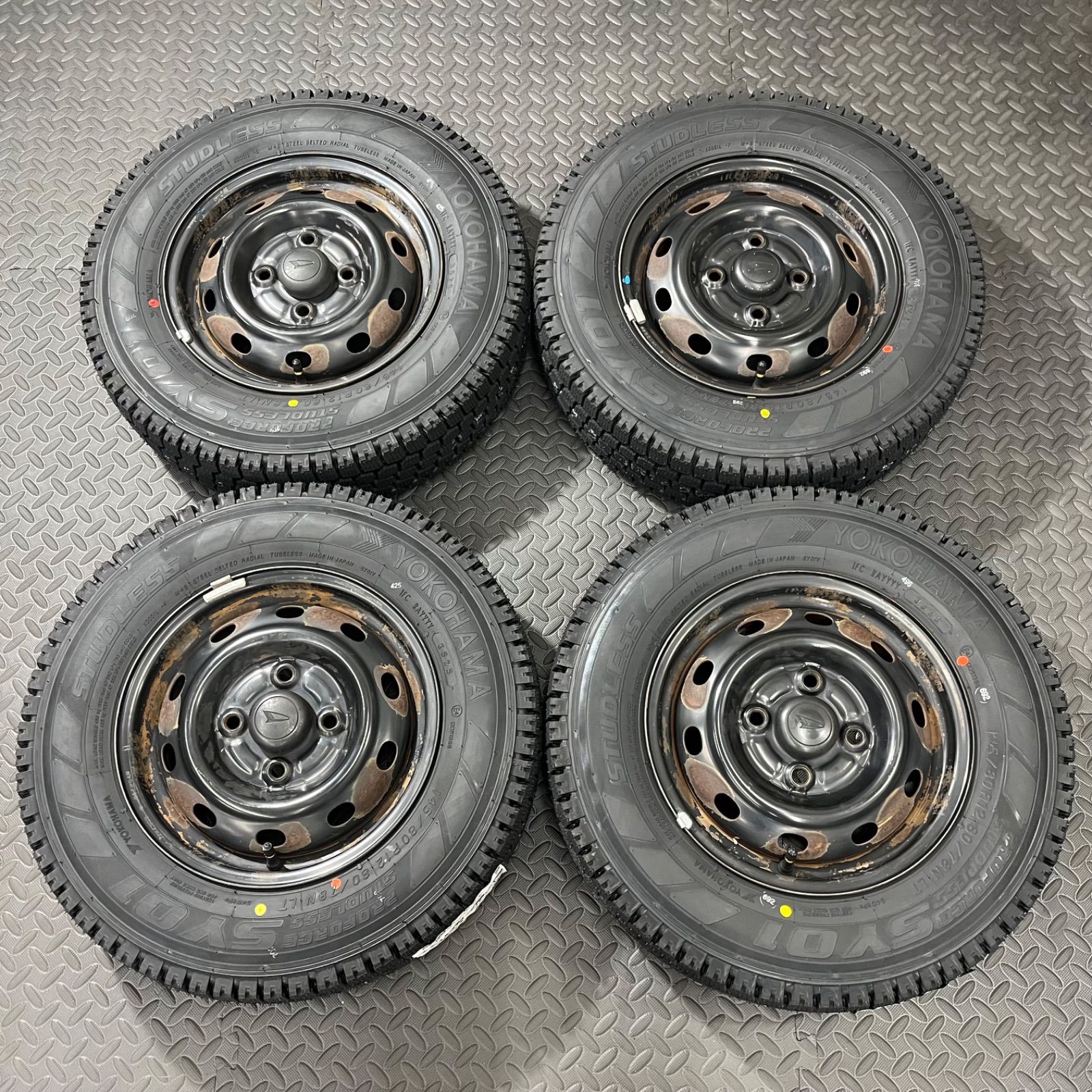 25年製！送料込み145/80R12 80/78ヨコハマタイヤSY01V新品4本 楽天市場】【交換対象】2025年製 日本製 ヨコハマ SY01V 145/80R12 80