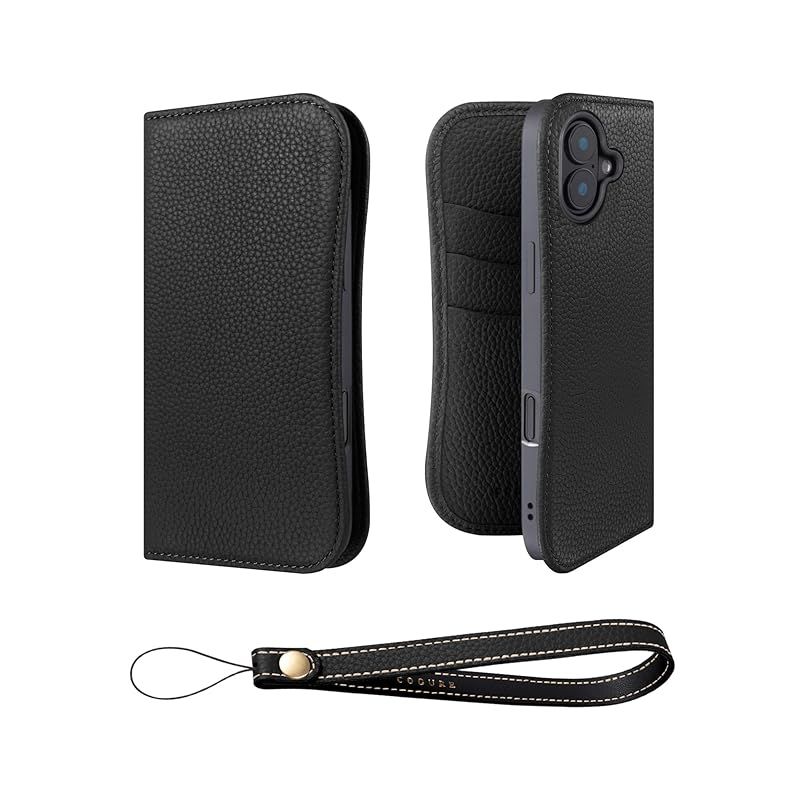 COGURE 互換 iPhone 17 手帳型 ケース 本革 COPB ブラック 0